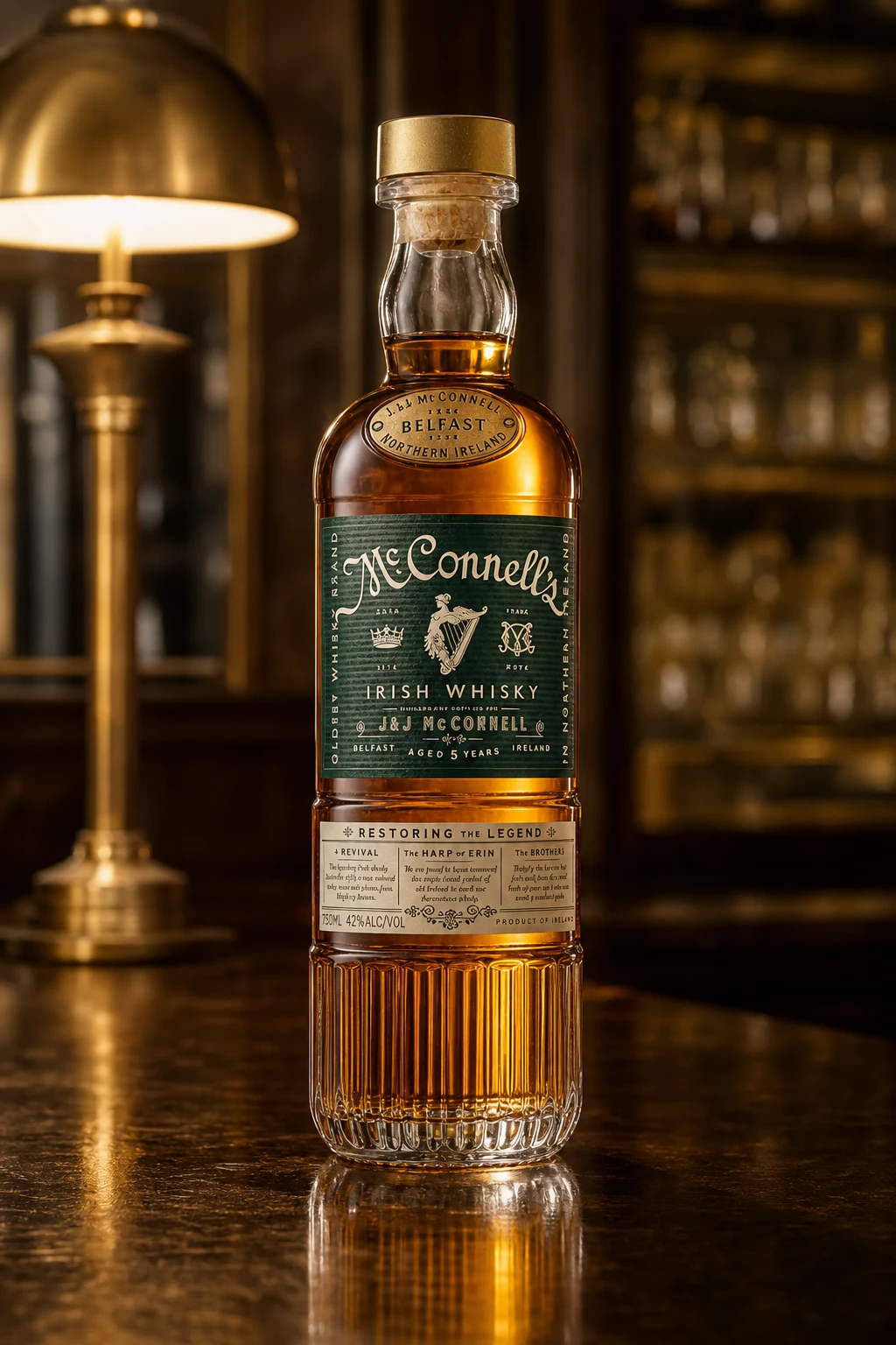 McConnell's bottle in a photographic setting